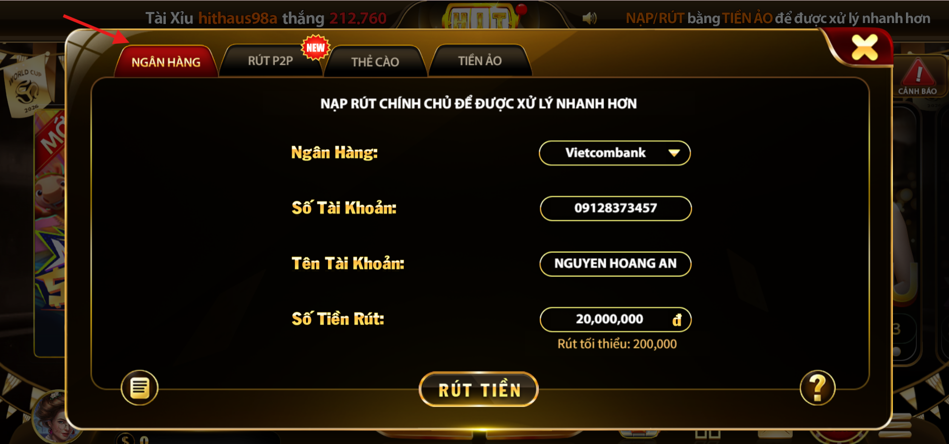 rut tien hitclub 2